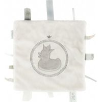 BamBam Knuffeldoekje Met Labels Wit