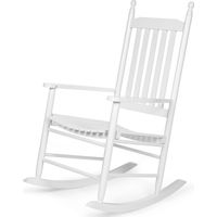 Schommelstoel Childwood Met Kussen - Wit