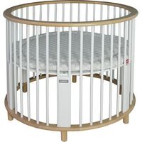 Bopita Box Rondo Wit / Naturel (incl. wielen)