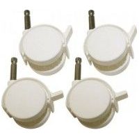 Bopita Set Wieltjes (4) Zonder Rubber - Wit