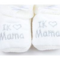 Slofjes 'Ik Hartje Mama" - Petit Villain