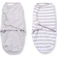 Swaddle Me Premium Small Grey Dot & Grey Stripe 2-pack - Summer 