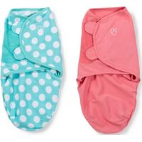 Swaddle Me Premium Small Pink & Aqua Dot 2-pack - Summer